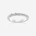 Prong Set Round Helical Wedding Band