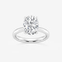 Oval Petite Solitaire Engagement Ring