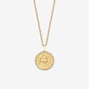 Sagittarius Zodiac Medallion with Diamond Frame