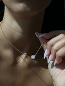 Bezel Set Round Solitaire Pendant