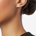 Marquise Flower Stud Earrings