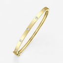 Inlay Set Five Diamond Bangle Bracelet