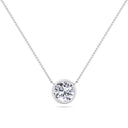 Bezel Set Round Solitaire Pendant