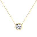 Bezel Set Round Solitaire Pendant