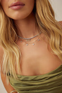 Bubble Initial Necklace with Diamonds
