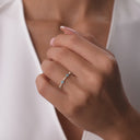 Clover Turquoise and Diamond Eternity Band