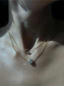 Bezel Set Round Solitaire Pendant