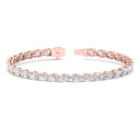 East-West Pear Cut Lab Grown Diamond Tennis Bracelet