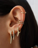 Medium Helix Pavé Hoop Earrings