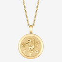 Leo Zodiac Medallion with Diamond Frame