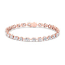 Bezel Set Mixed Multi-shape Tennis Bracelet