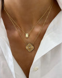 Bubble Initial Necklace with Diamonds