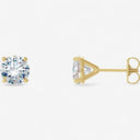 Four Prong Classic Round Stud Earrings
