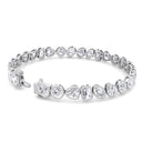 Bezel Set Mixed Multi-shape Tennis Bracelet