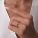 Clover Sapphire and Diamond Eternity Band
