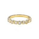 Half Bezel Oval Eternity Band