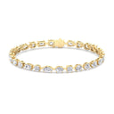 Bezel Set Mixed Multi-shape Tennis Bracelet