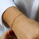 Paper Clip Gold Bracelet