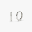 Gold Plain Huggie Earrings