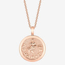 Aquarius Zodiac Medallion with Diamond Frame