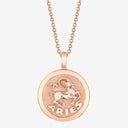 Aries Zodiac Medallion with Diamond Frame