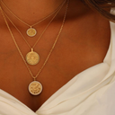 Leo Zodiac Medallion with Diamond Frame