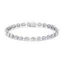Bezel Set Mixed Multi-shape Tennis Bracelet
