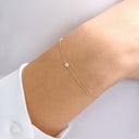 Bezel Set Solitaire Bracelet