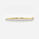 Shared Prong Round Bangle Bracelet