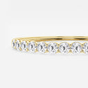 Shared Prong Round Bangle Bracelet