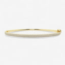 French Pave Round Bangle Bracelet