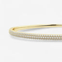 French Pave Round Bangle Bracelet