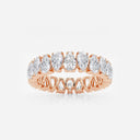 Alternating Pear Eternity Band