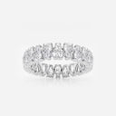 Alternating Pear Eternity Band