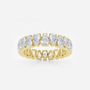 Alternating Pear Eternity Band