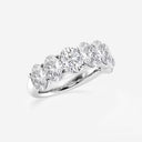 Seven Stone Oval Wedding Band