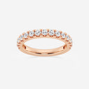 Prong Set Round Wedding Band - Anna