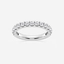 Prong Set Round Wedding Band - Anna