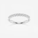 Prong Set Round Wedding Band