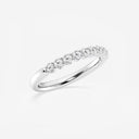 Prong Set Round Wedding Band