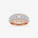 Framed Emerald Eternity Band