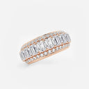 Framed Emerald Eternity Band