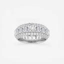 Framed Emerald Eternity Band