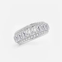 Framed Emerald Eternity Band
