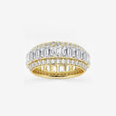 Framed Emerald Eternity Band