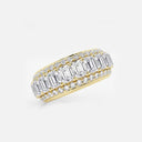 Framed Emerald Eternity Band