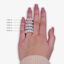Five Stone Oval Anniversary Band