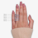 East-West Emerald Eternity Band