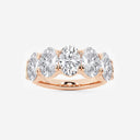 Five Stone Oval Anniversary Band