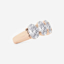 Five Stone Oval Anniversary Band
